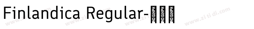 Finlandica Regular字体转换